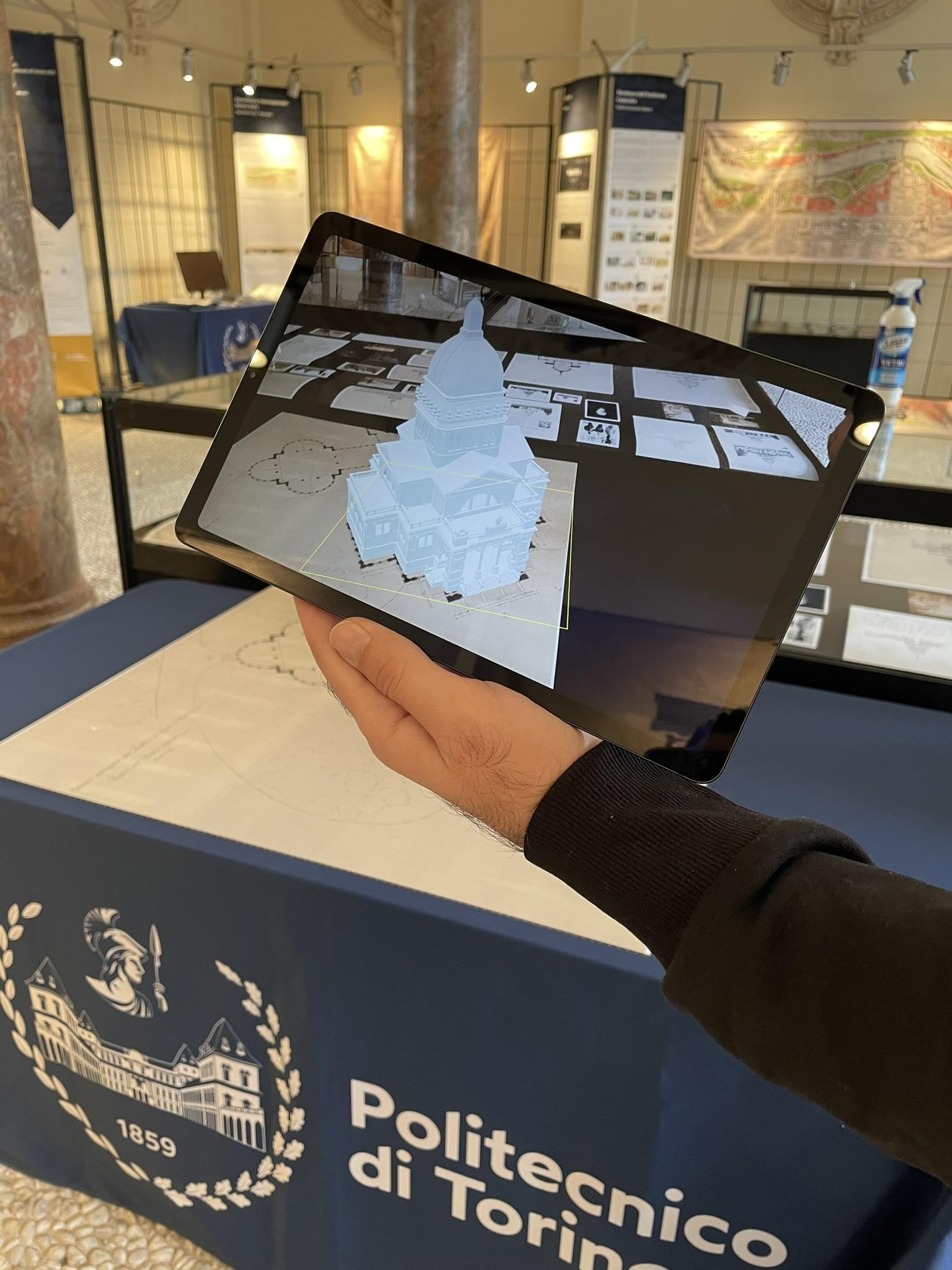 Augmented reality application for the Pavilion of the City of Turin