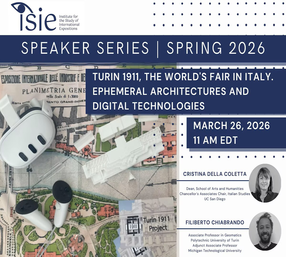 Rediscovering the 1911 Turin World’s Fair: Turin1911 at the ISIE Talks